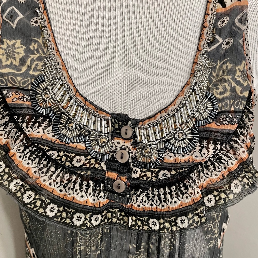 Sheer Ruffle Top - Picture 2 of 4